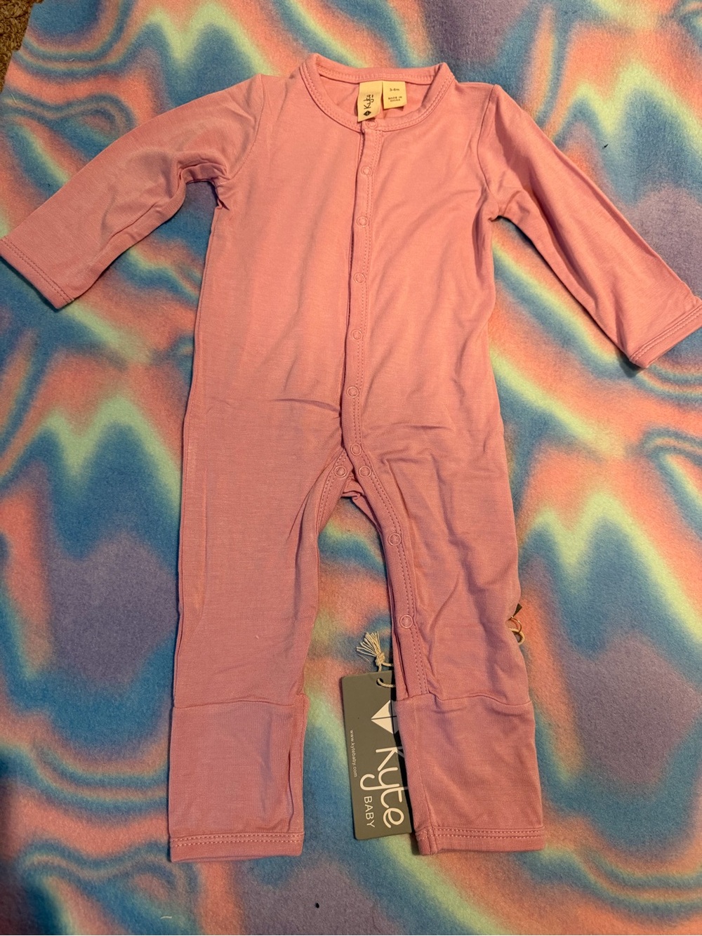 Kyte Baby Pink Long-Sleeve One-Piece